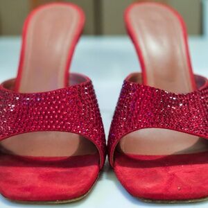 Caroline Crystal Cocktail Mule Sandals